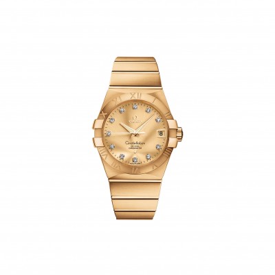OMEGA ZODIAC SERIES 38MM GOLD CASE WITH GOLD BRACELET 123.50.38.21.58.001